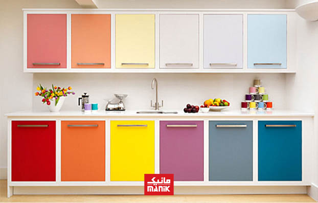 مدل جدید کابیت آشپزخانه: کابینت‌های با رنگ‌های جذاب