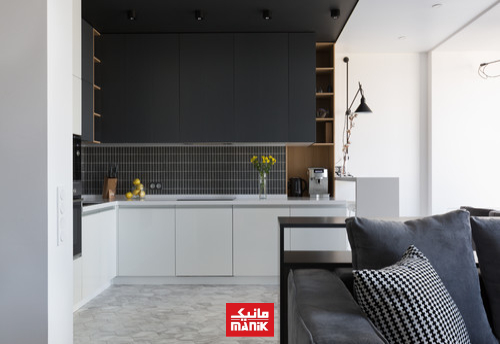 کابینت سفید مشکی